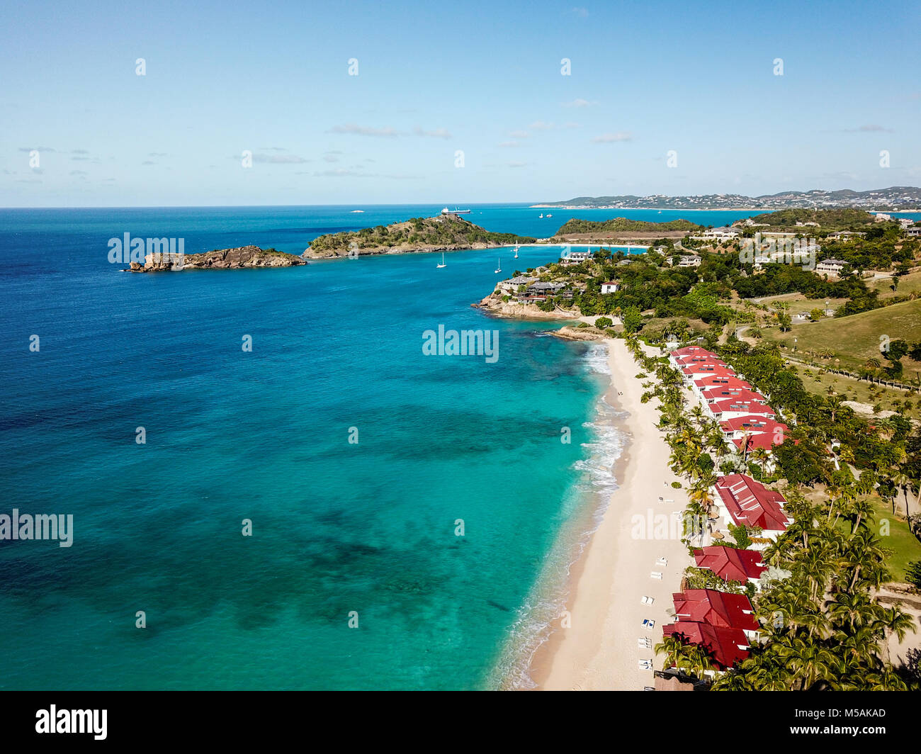Galley Bay Beach Resort und Spa, Antigua Stockfoto