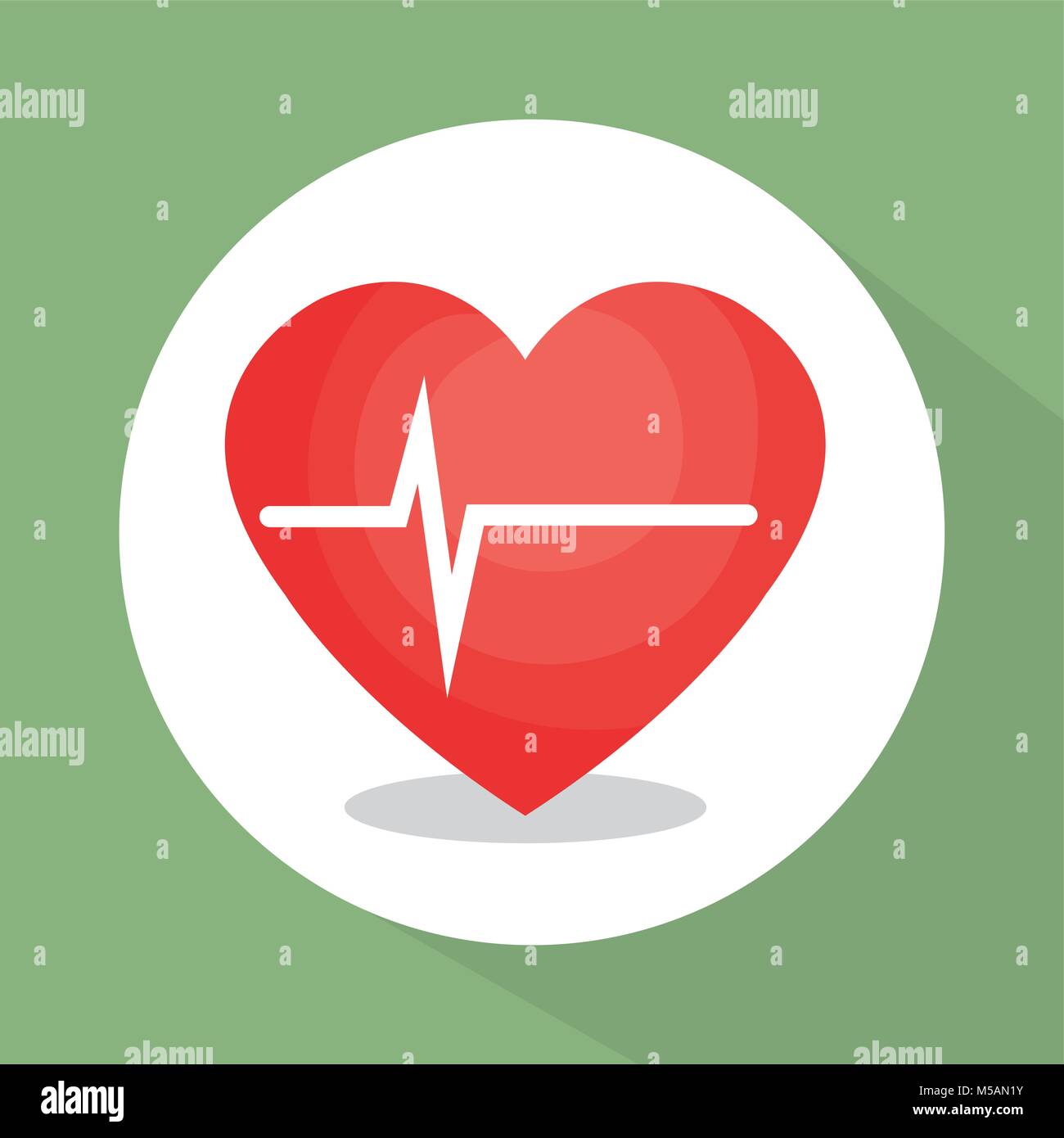 Herz Herz gesunden Lebensstil Stock Vektor