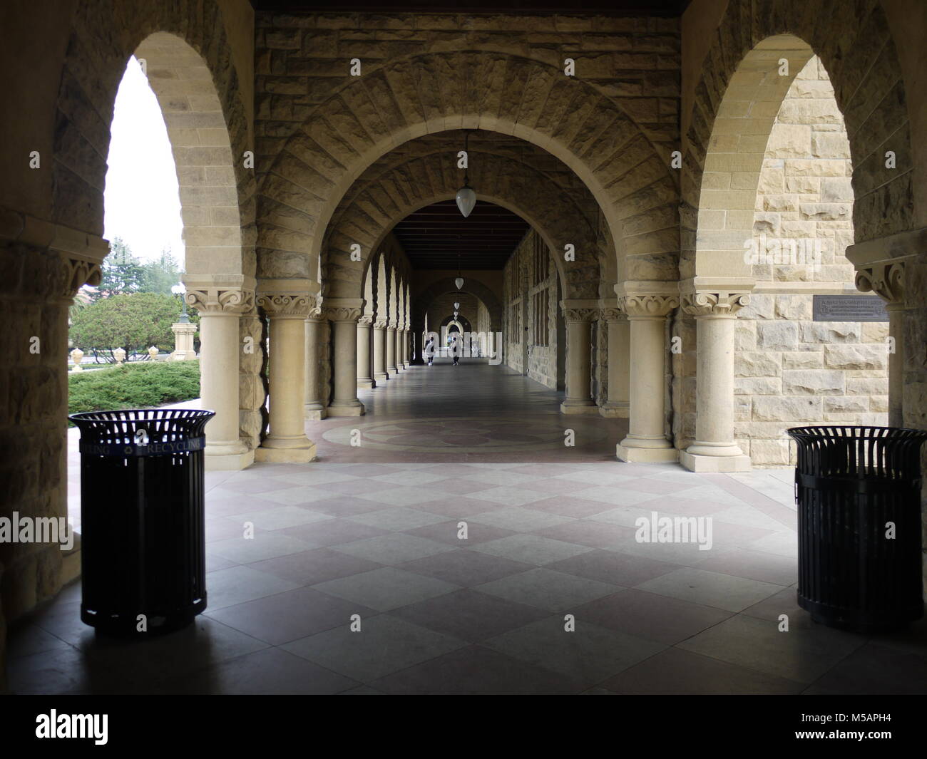 Stanford University Campus im Winter Ferien Stockfoto