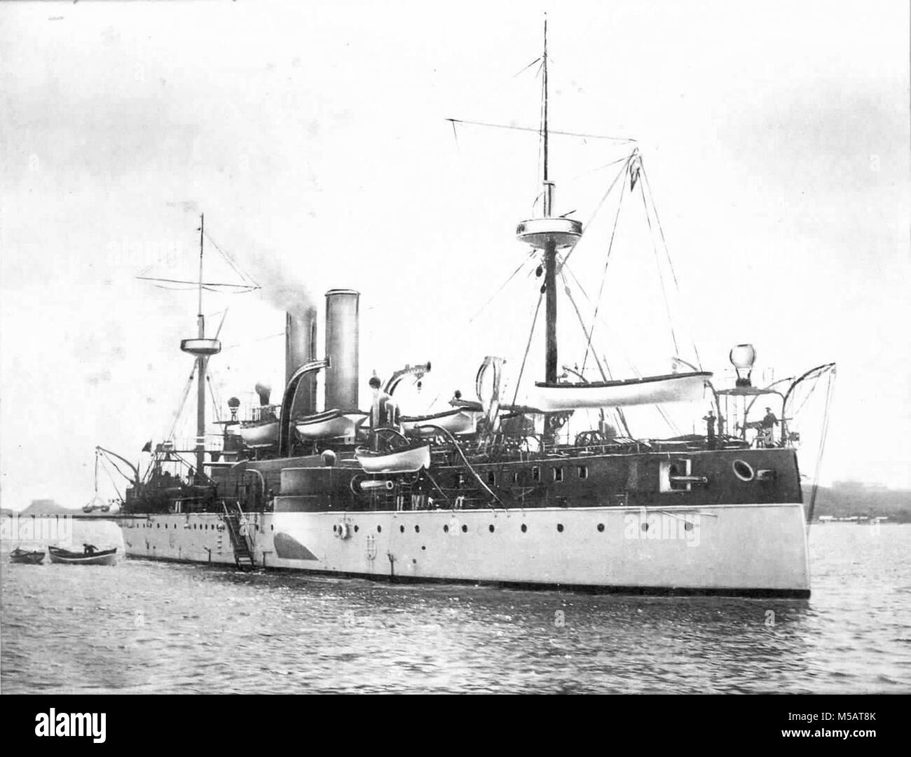 USS Maine (ACR-1) American naval Schiff, das in Havanna Hafen sank Stockfoto