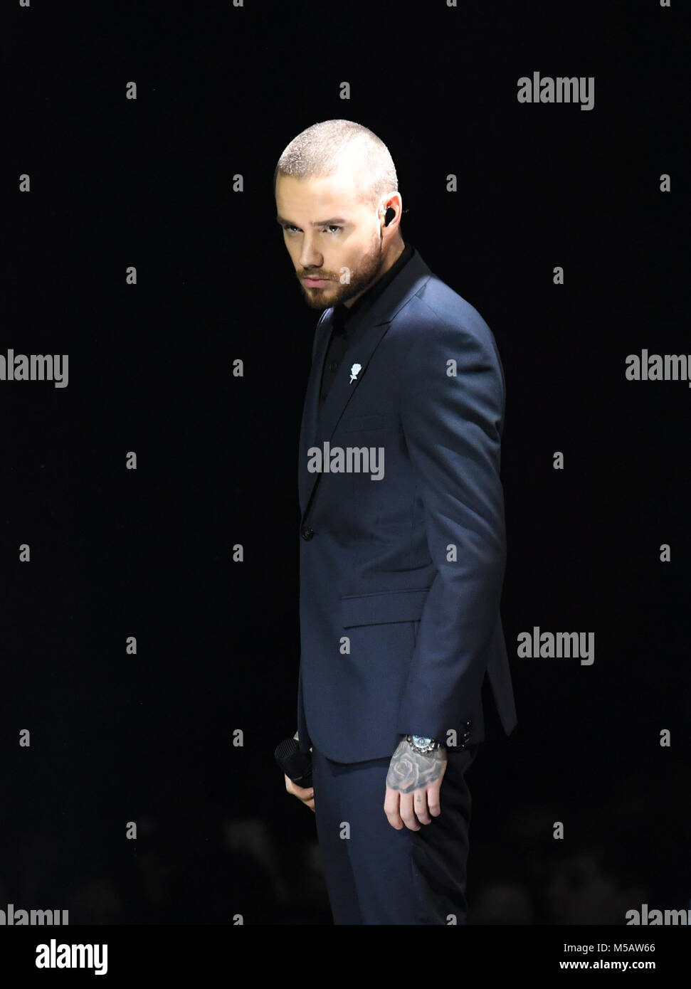 Zayn Malik auf der Bühne während der BRIT Awards 2018 zeigen, in der O2 Arena in London statt. Redaktionelle Verwendung. Stockfoto