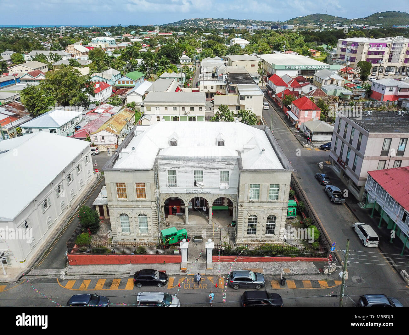 Museum von Antigua und Barbuda, innerhalb des Colonial Court House, St. John's, Antigua Stockfoto