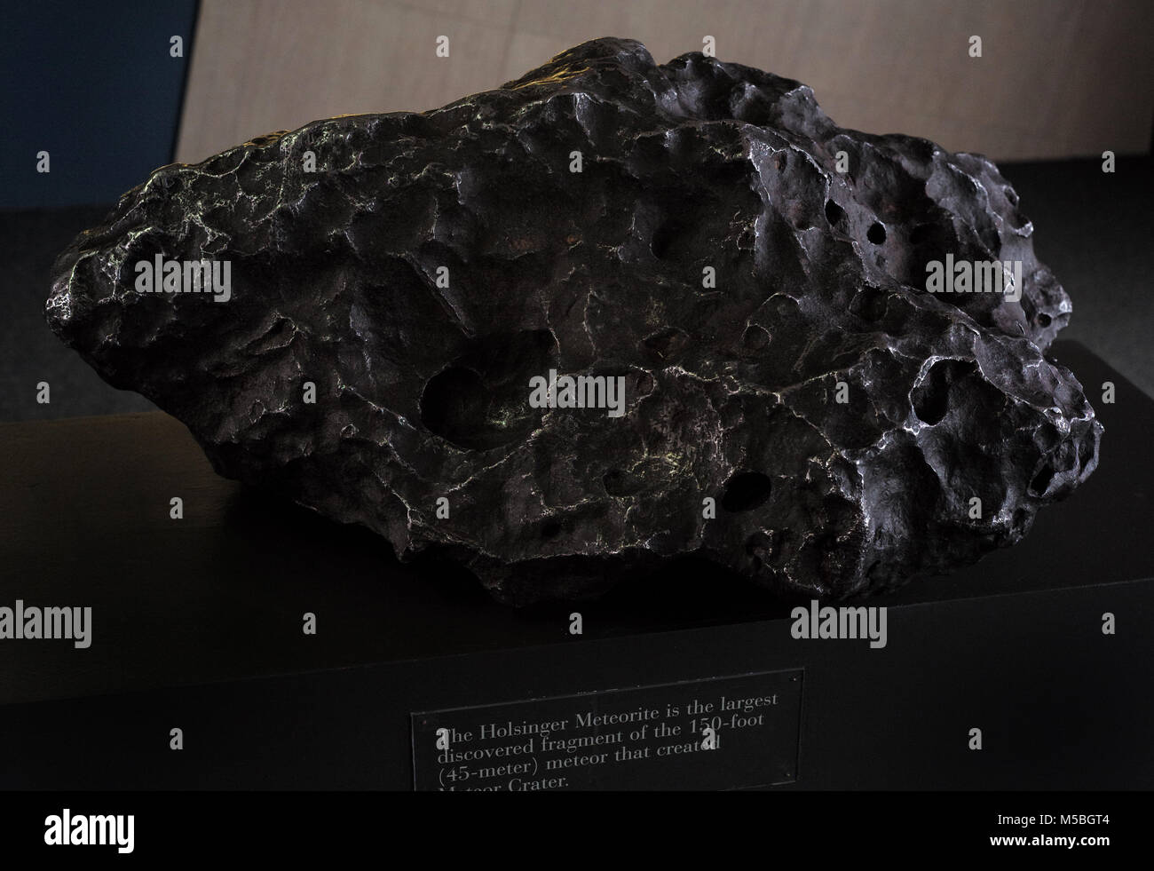 Die holsinger Meteoriten. Größte Stück gefunden bisher: 1440 LBS Stockfoto