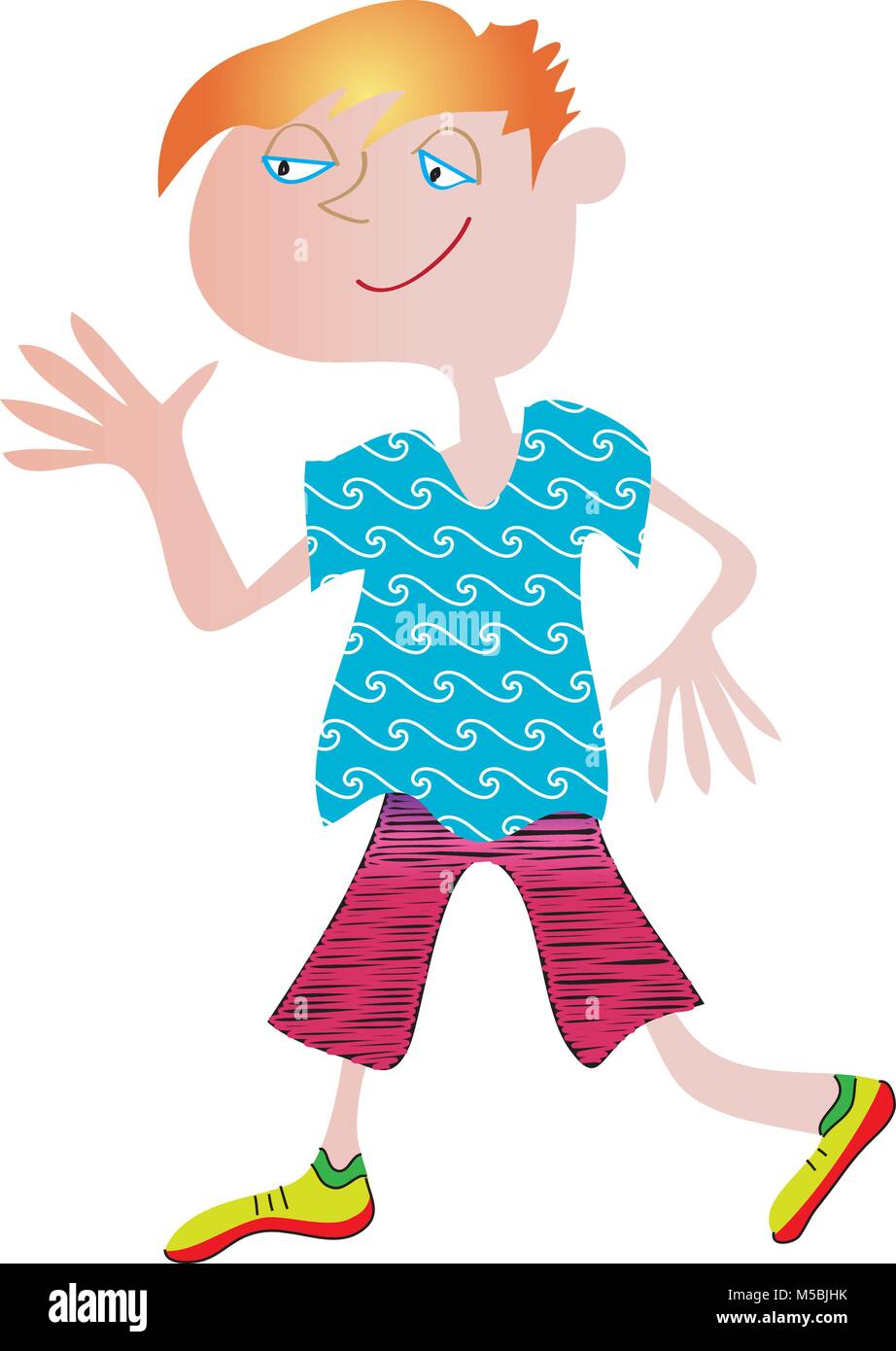 cool boy Stock Vektor