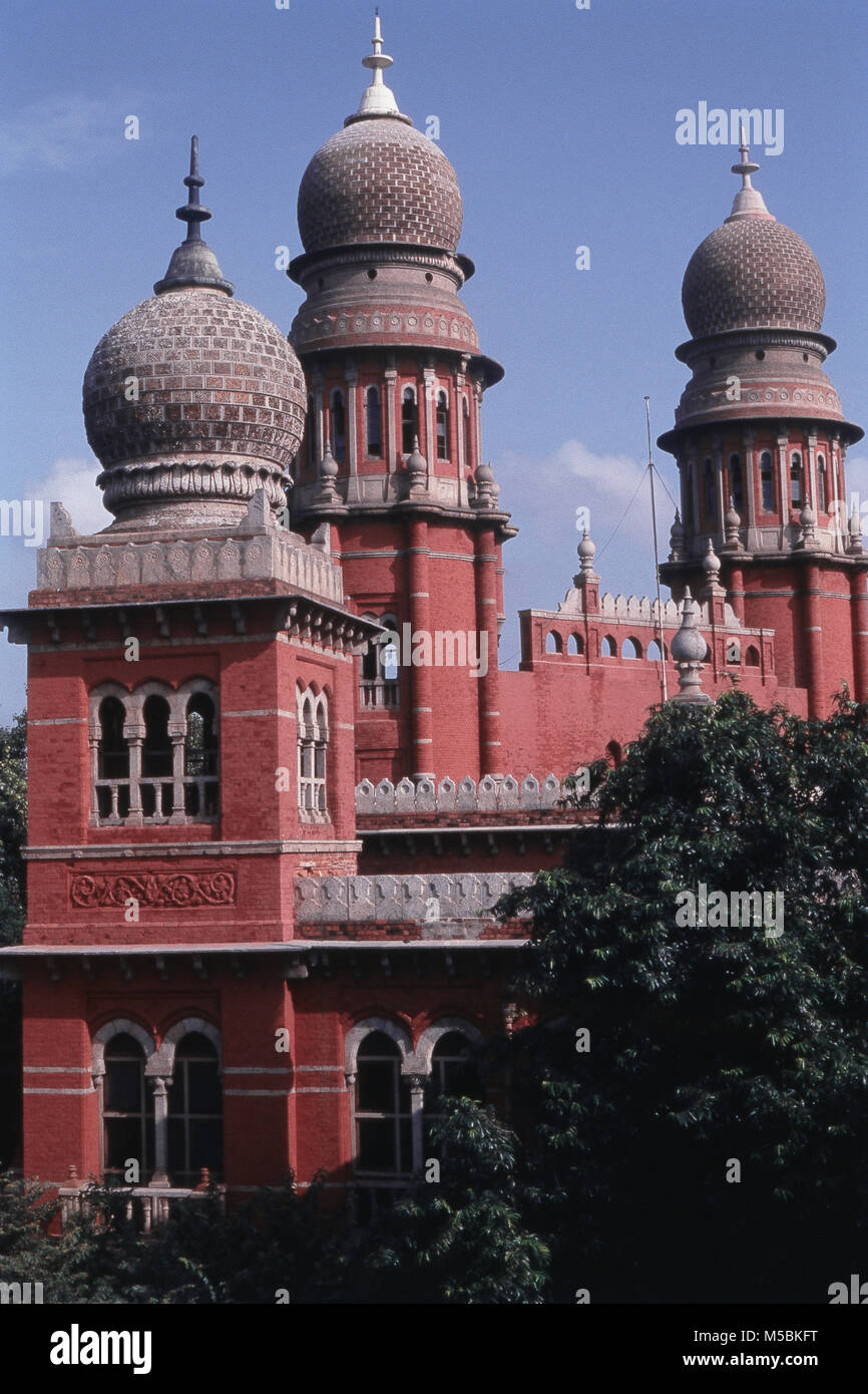 Blick auf Dr. Ambedkar Gesetz der Regierung College in Chennai Stockfoto