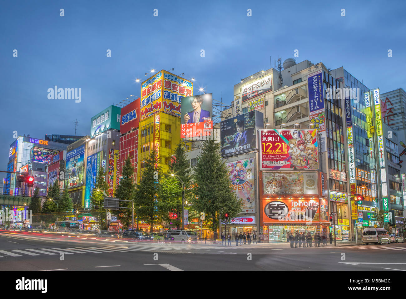 Japan, Tokyo City, Akihabara Bezirk Chuo Avenue Stockfoto