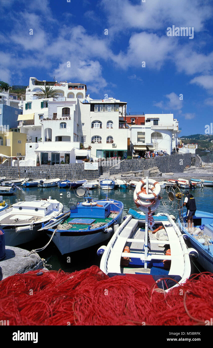 Sant Angelo Hafen, Insel Ischia, Italien, Europa Stockfoto