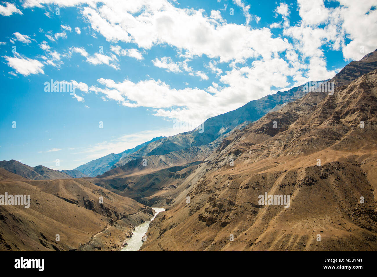 Berge, Leh, Ladakh, Jammu, Kaschmir, Indien Stockfoto