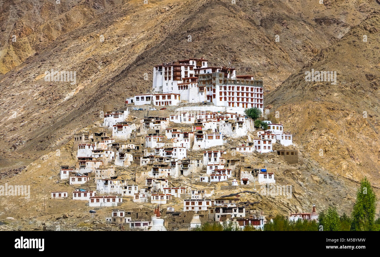 Chemdey Kloster in Sakti Dorf, Leh, Ladakh, Jammu, Kaschmir, Indien Stockfoto