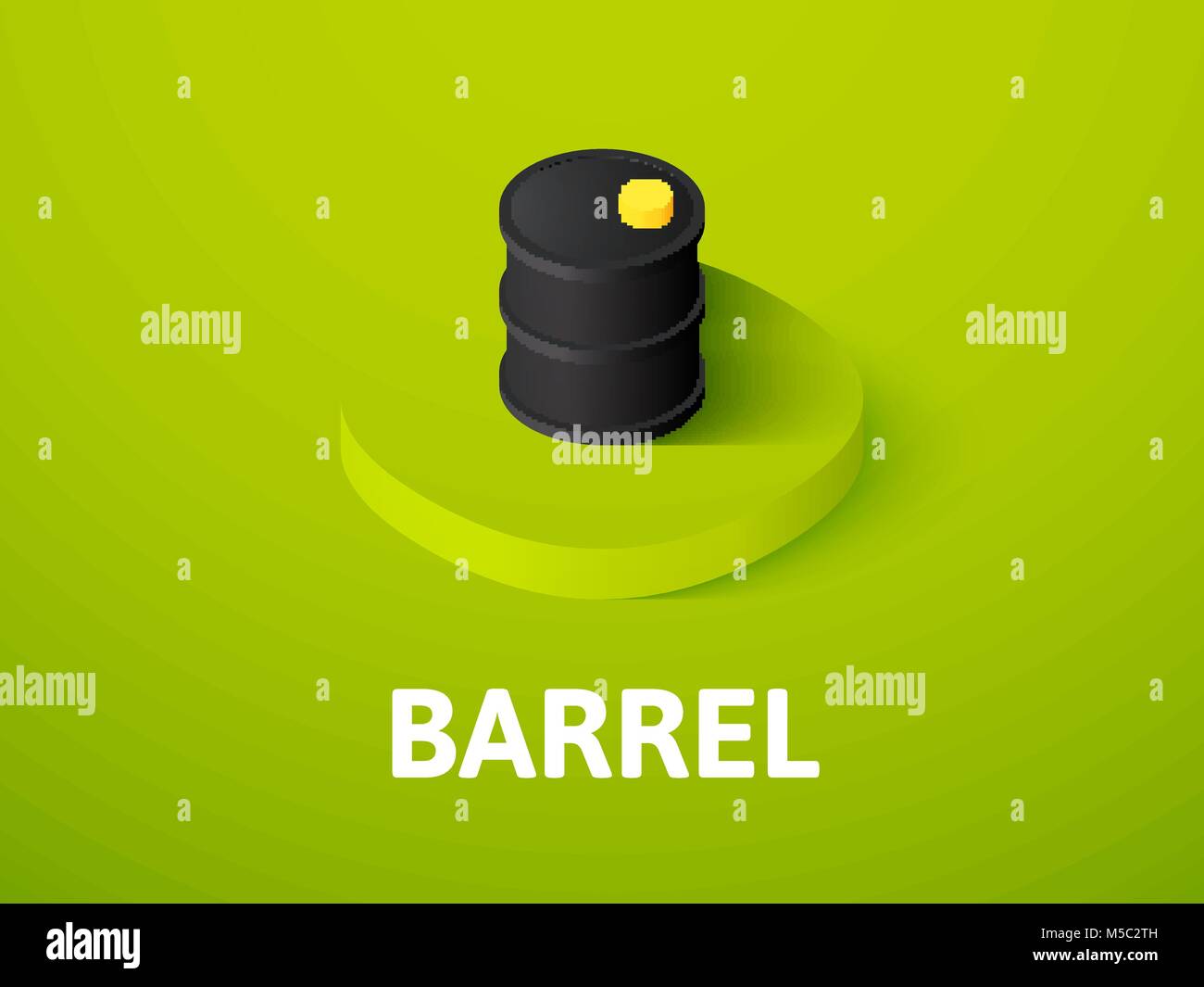 Barrel isometrische Symbol Farbe Hintergrund isoliert Stock Vektor