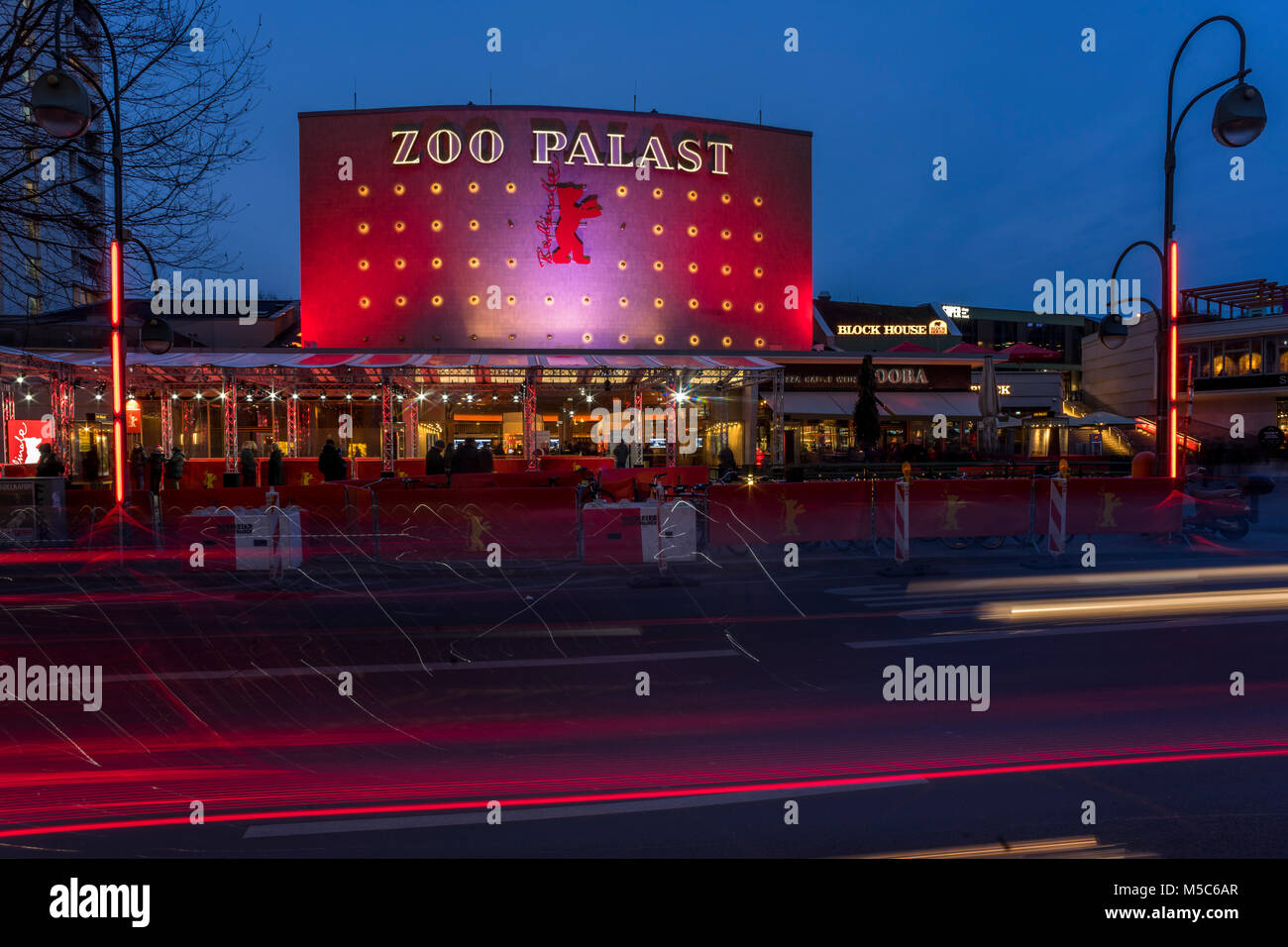 Kino Zoo Palast während der Filmfestival Berlinale, Berlin 2018. Stockfoto