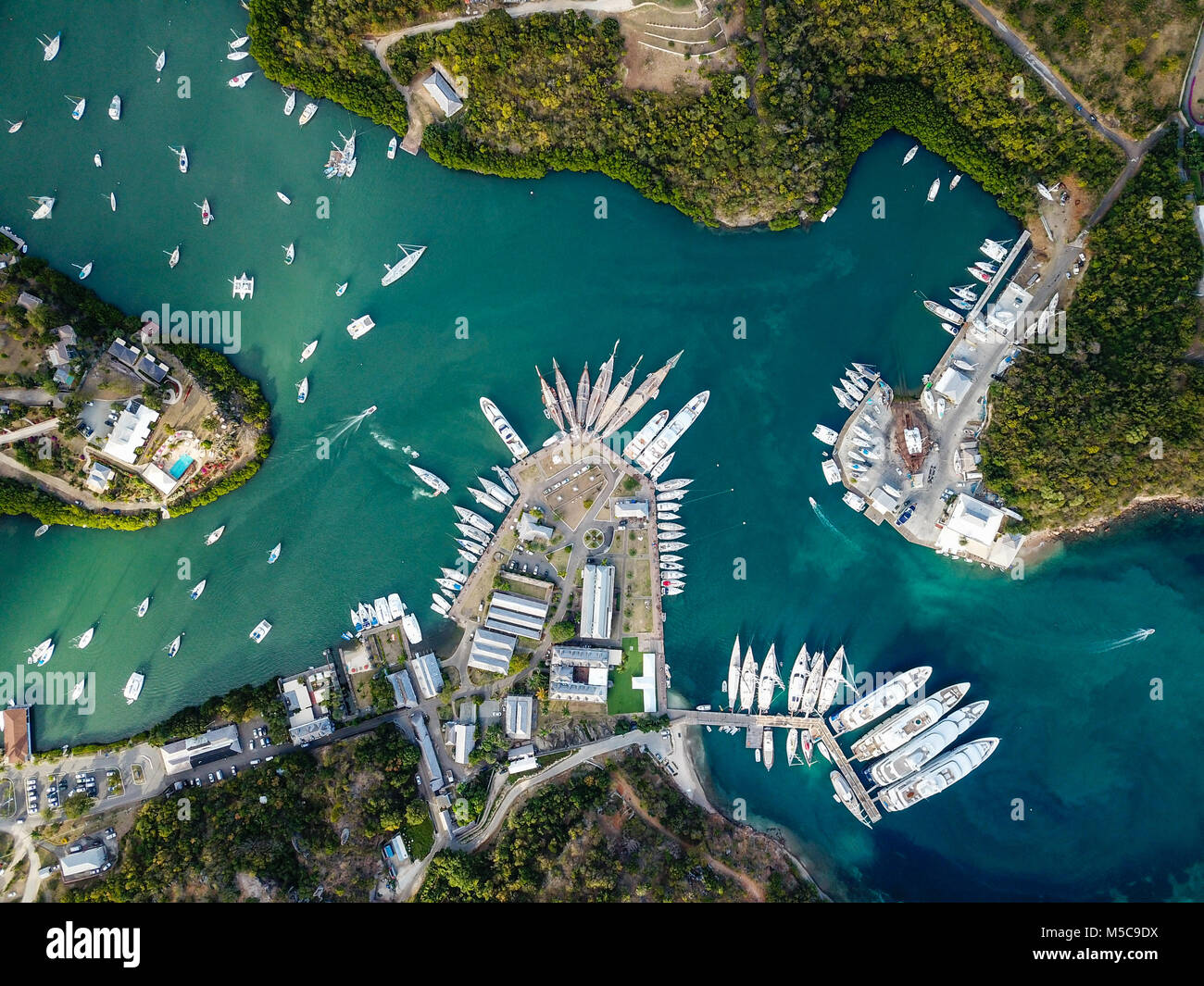 Nelsons Dockyard, Antigua Stockfoto