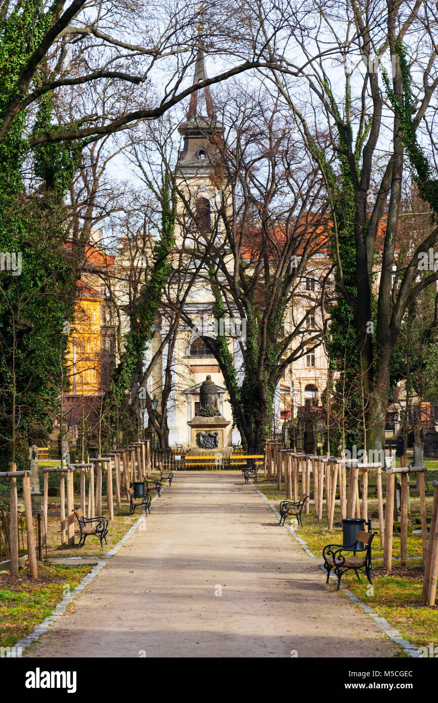 Kirche der Heiligen Dreifaltigkeit, Kleinseite, Smichov, Prag, Tschechische Republik Stockfoto