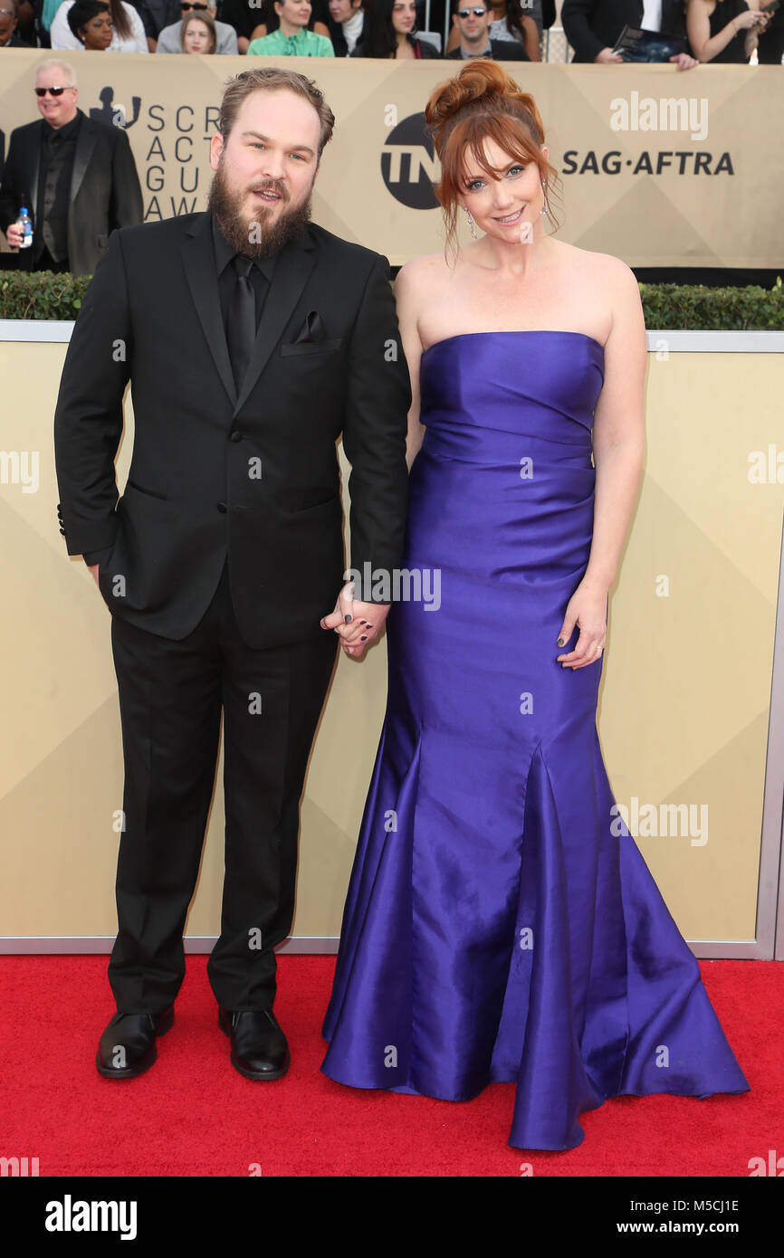 Die 24. jährliche Screen Actors Guild Awards im Shrine Auditorium mit: Matt Peters, Susan Burke Wo: Los Angeles, Kalifornien, Vereinigte Staaten, wenn: 21 Jan 2018 Credit: FayesVision/WENN.com Stockfoto