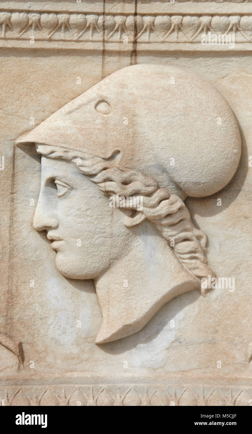 Athena Statue, Minerva, in Athen Griechenland Stockfoto