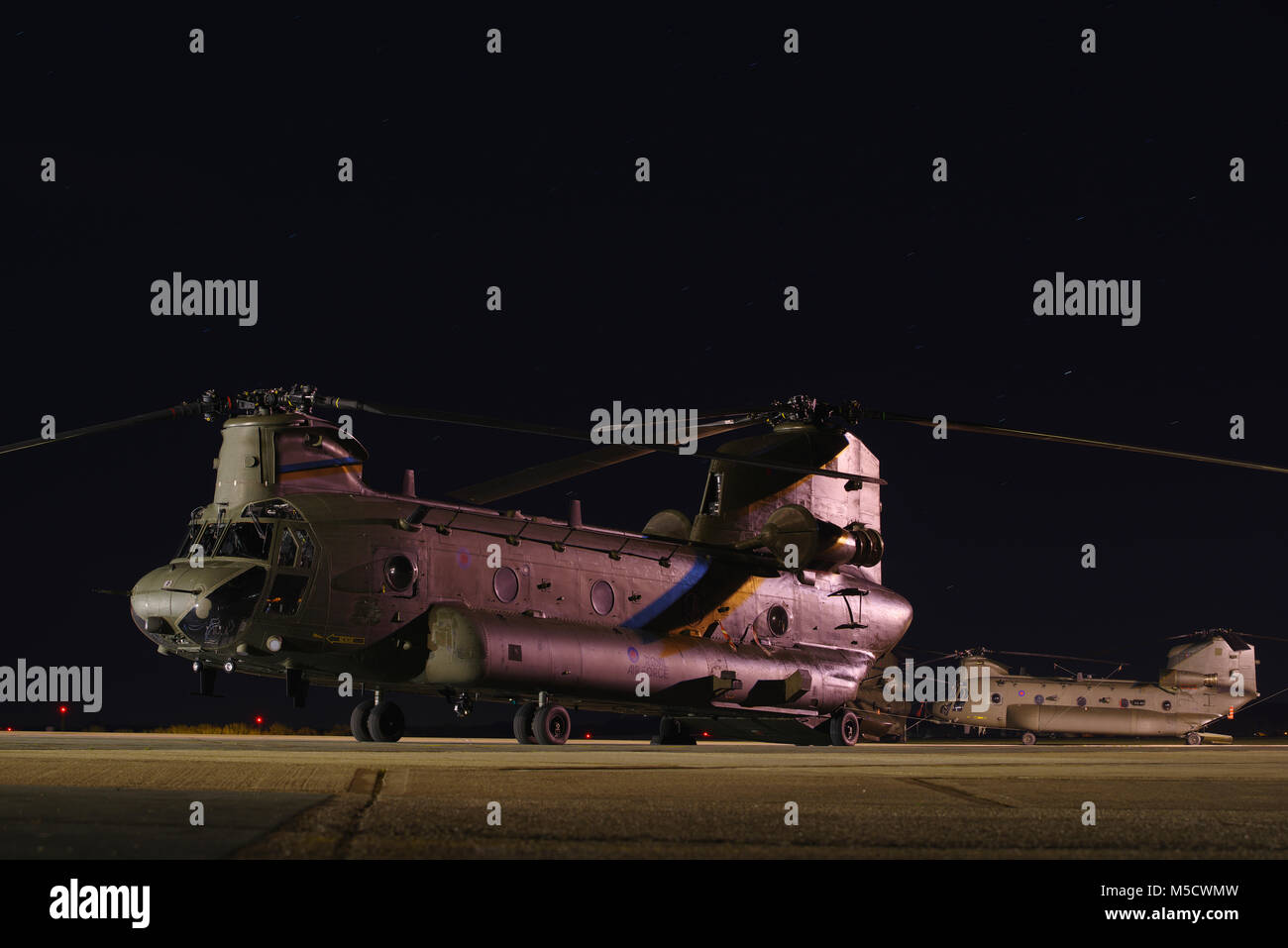 Boeing Vertol CH-47, Chinook Helicopter, RAF Odiham, Stockfoto