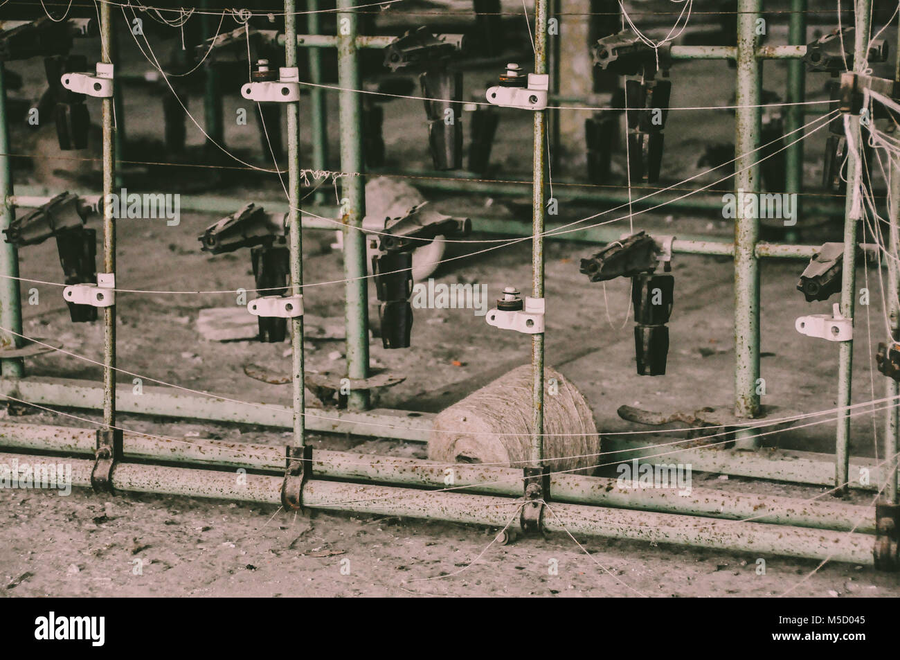 Thema Maschine. Nahaufnahme. Stockfoto