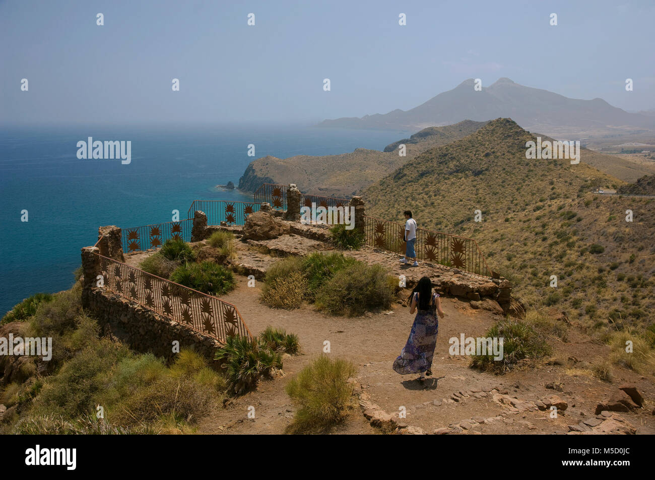 Amatista Lookout, Naturpark Cabo de Gata-Níjar, Almería Provinz, Region Andalusien, Spanien, Europa Stockfoto
