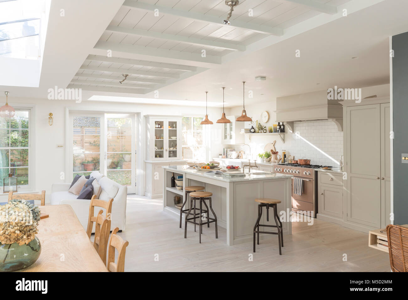 Home Schaufenster Luxusküche Stockfoto