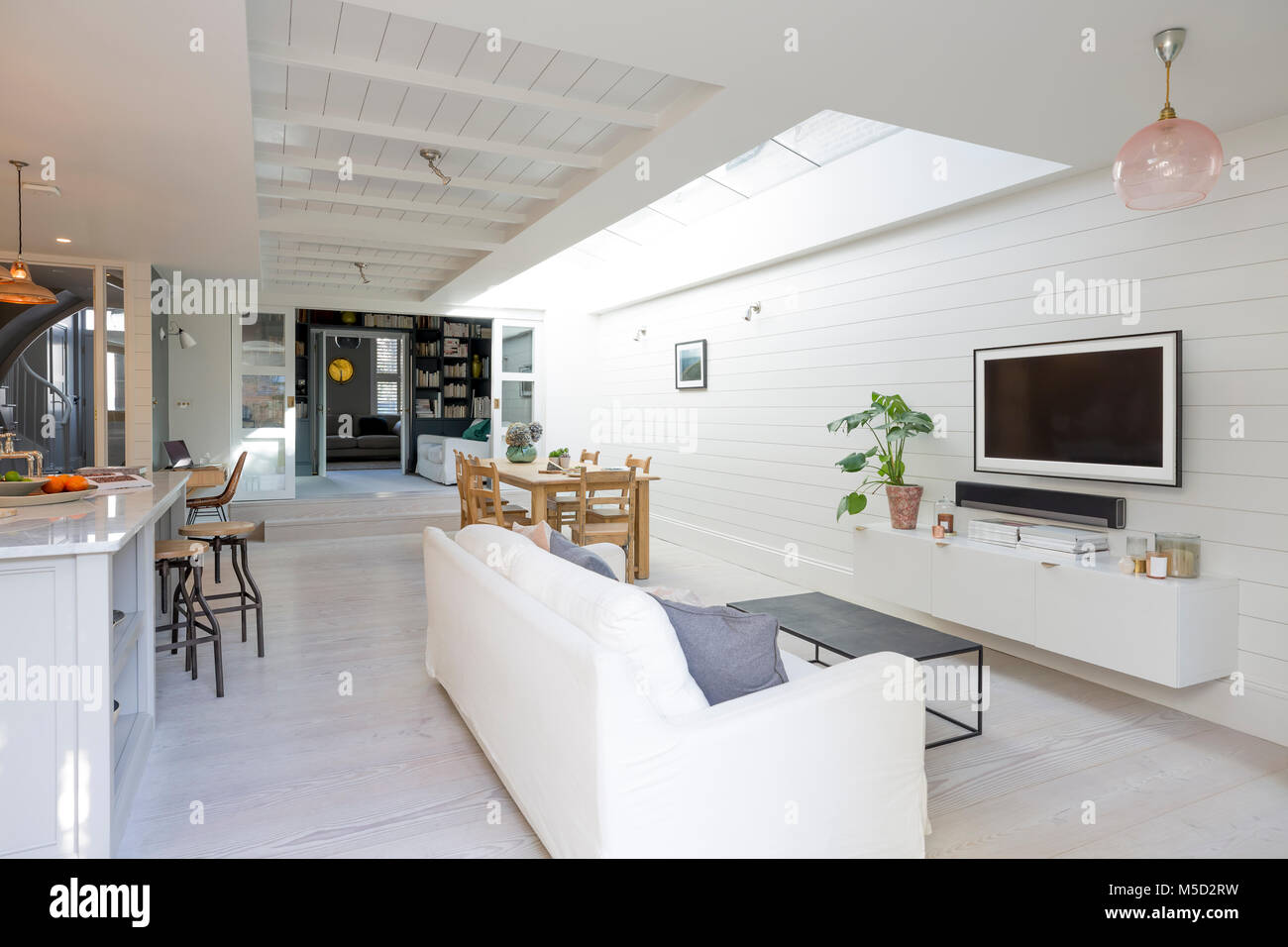 Luxus Home Showcase Wohnzimmer Stockfoto