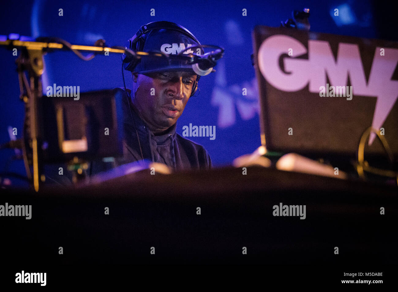 Oslo, Norwegen. Februar 21, 2018. Der amerikanische Rapper, DJ und Lyriker Grandmaster Flash führt ein Live Konzert im Parkteatret in Oslo. (Foto: Gonzales Foto - Tord Litleskare). Credit: Gonzales Foto/Alamy leben Nachrichten Stockfoto