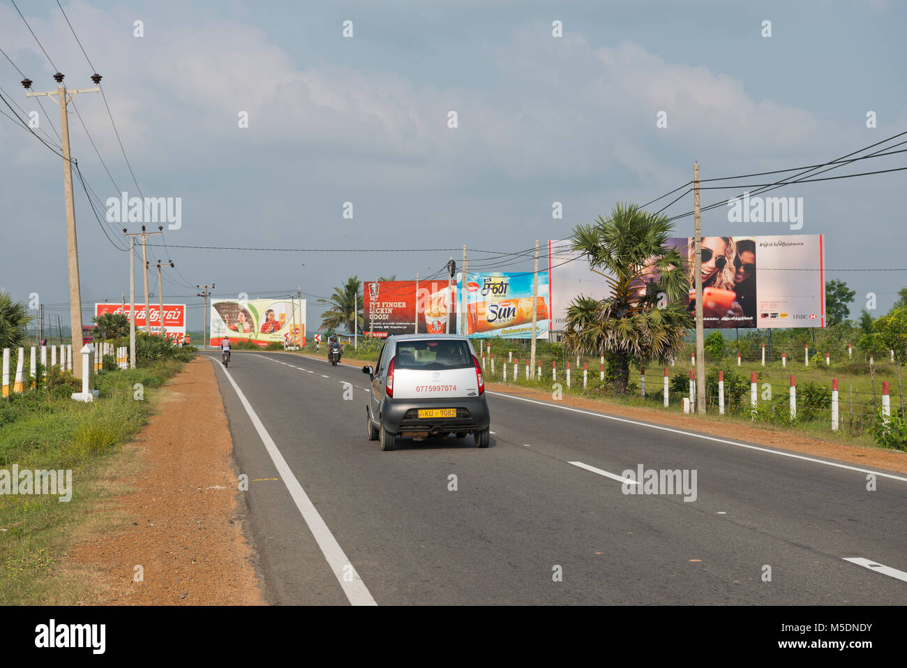 Sri Lanka, Region, Jaffna, Asien, street scene Werbung, Straße Stockfoto