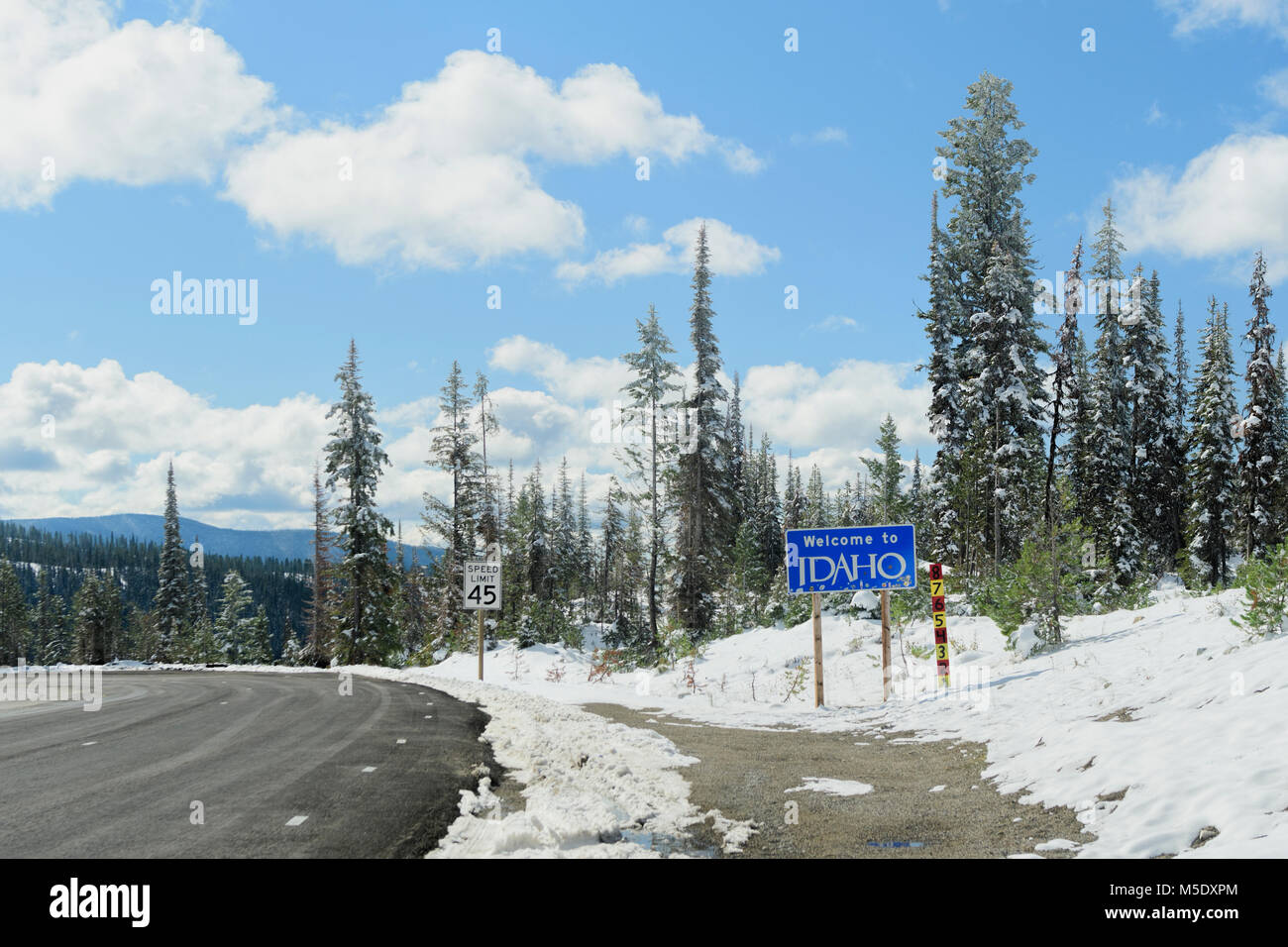 Nordamerika, USA, Nordwesten, Montana, Lolo Pass Stockfoto