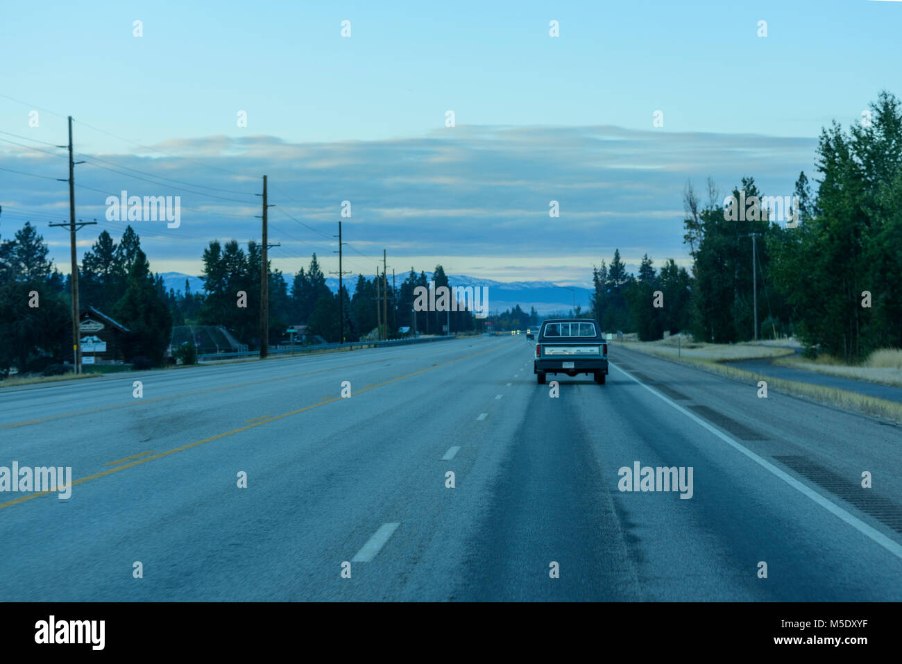 Nordamerika, USA, Rocky Mountains, Montana, Bitterroot Senke, Autobahn 93 Stockfoto