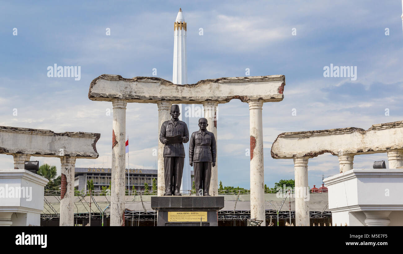 Soekarno Hatta Denkmal in Surabaya, Indonesien Stockfoto