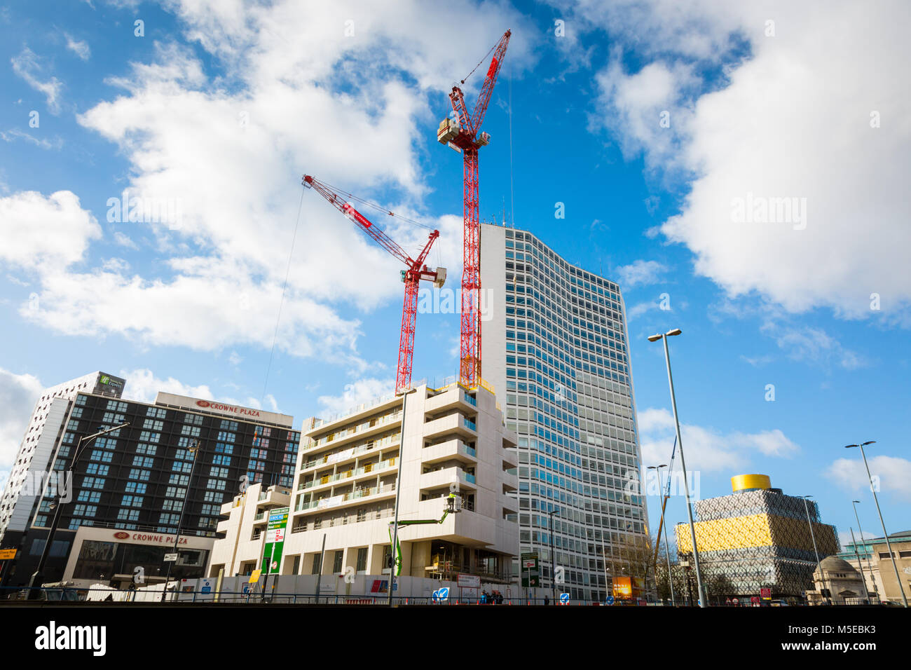 Blick auf das Stadtzentrum von Birmingham, Großbritannien Stockfoto