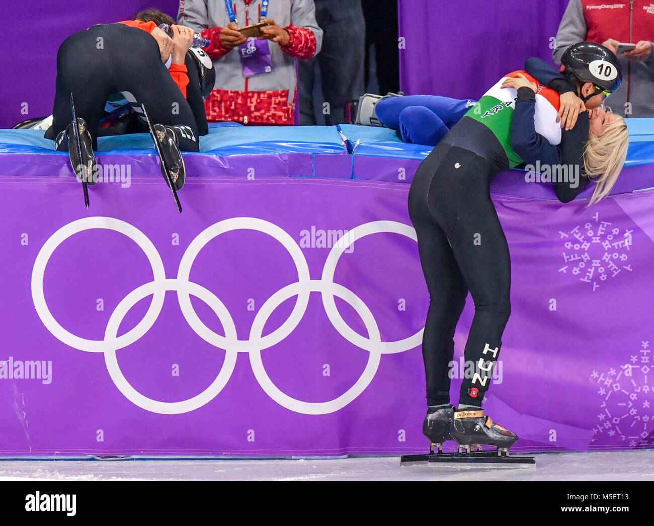 22. Februar 2018, Südkorea, Tainan, Olympics, Shorttrack, der Männer