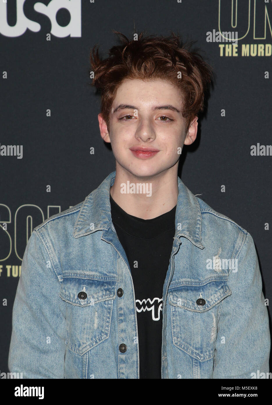 HOLLYWOOD, CA - 22. Februar: Thomas dem Barbusca, bei der Premiere von USA Network" Ungelöst: Die Ermordung von Tupac und dem berühmt-berüchtigten B.I.G.' an der Avalon in Hollywood am 22. Februar 2018. Credit: Faye Sadou/MediaPunch Stockfoto