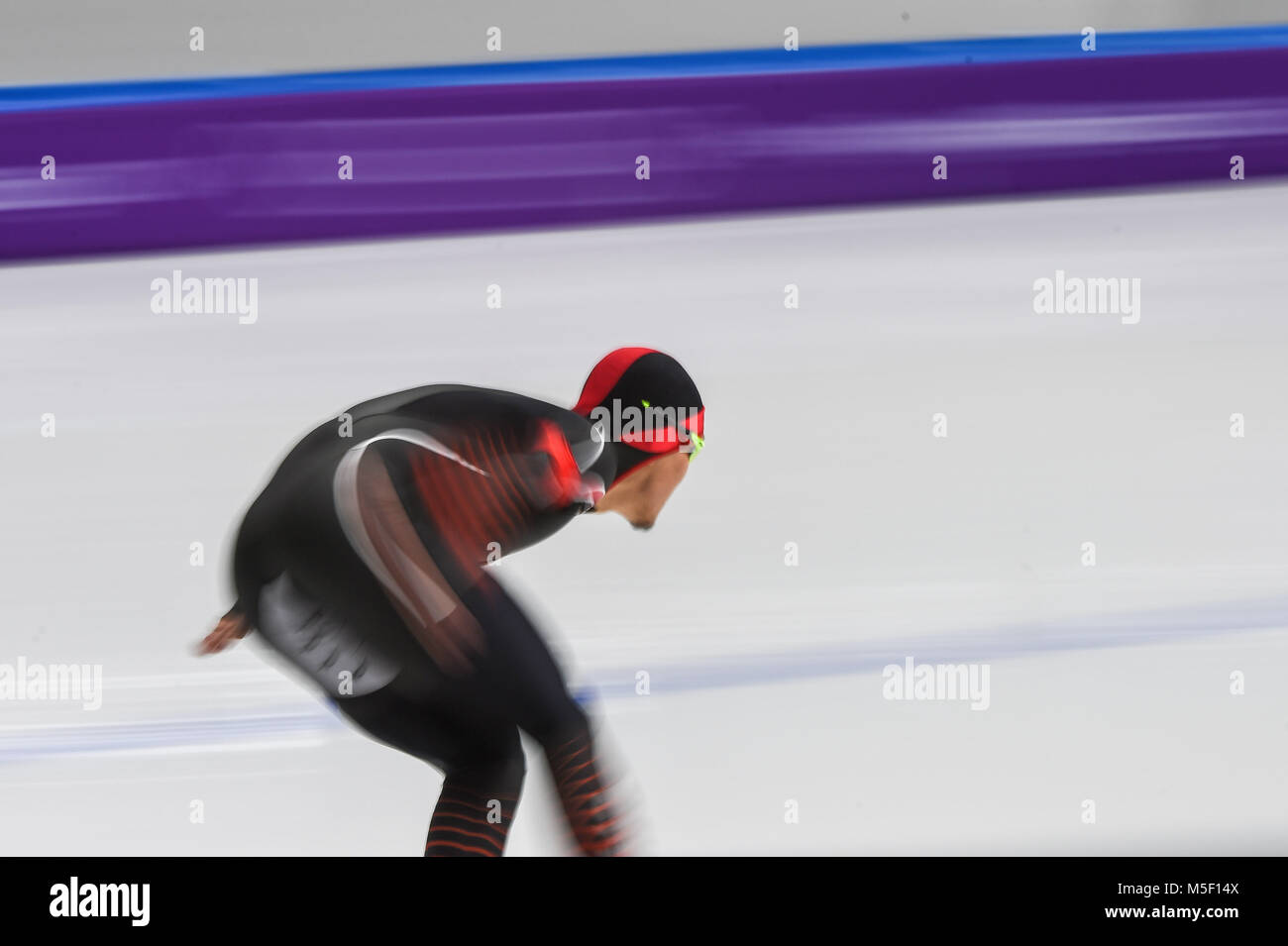 Februar 23, 2018: Yang Tao von China 1000 Meter bei Olympischen Winterspielen speedskating, Gangneung Südkorea. Ulrik Pedersen/CSM Stockfoto