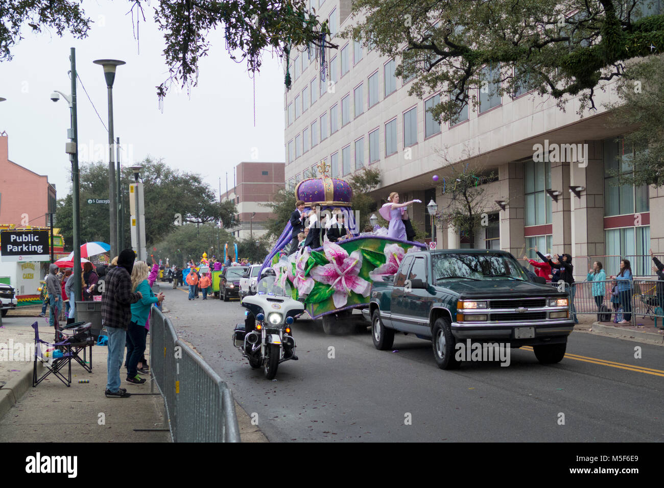 Mardi Gras Parade in Mobile, Alabama. Stockfoto