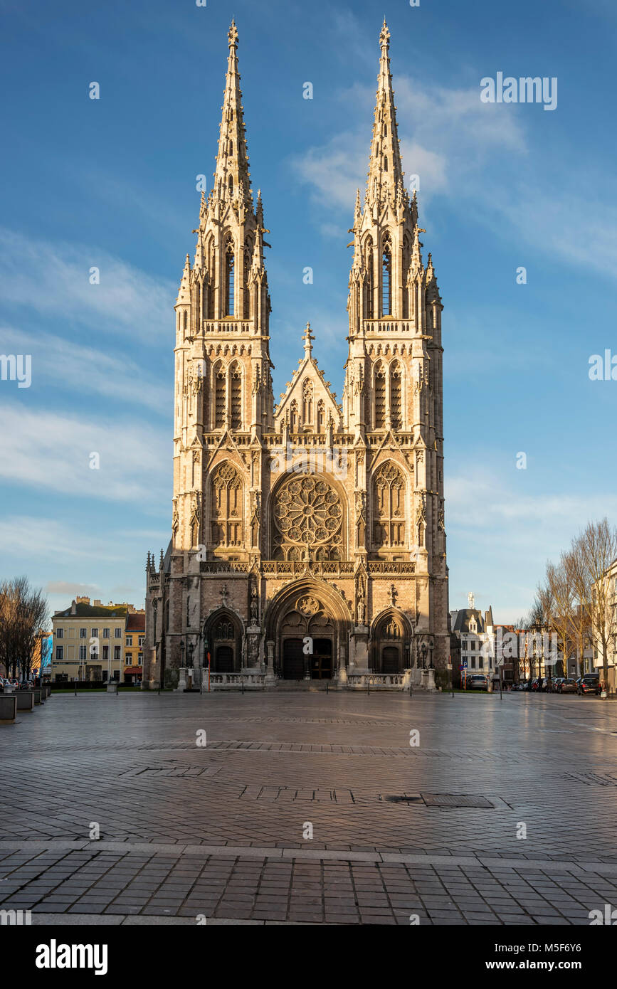 Sint-Petrus-en-Pauusplein (Kirche St. Peter und Paul), Ostende Belgien Stockfoto