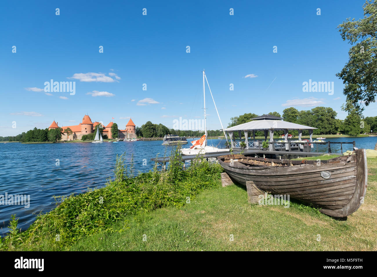 Trakai Burg in Litauen in der Nähe von Vilnius Stockfoto