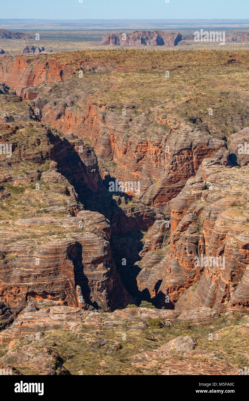 Antenne des Purnululu NP, Kimberley, WA, Australien Stockfoto