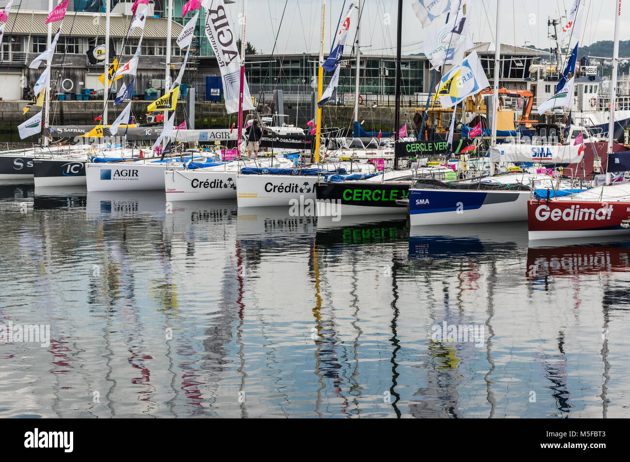 Rennen Boote in Plymouth, 14. Juni 2014 Stockfoto