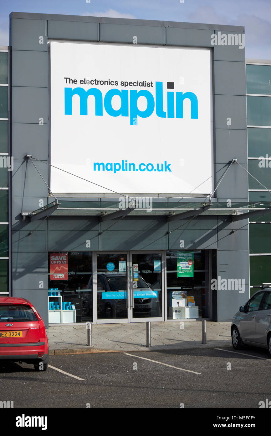 Maplin Electronics store in Nordirland Großbritannien Stockfoto