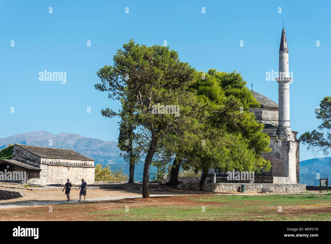 Die fethiye Moschee auf dem Gelände der Zitadelle in Ioannina, Epirus, Griechenland. Stockfoto