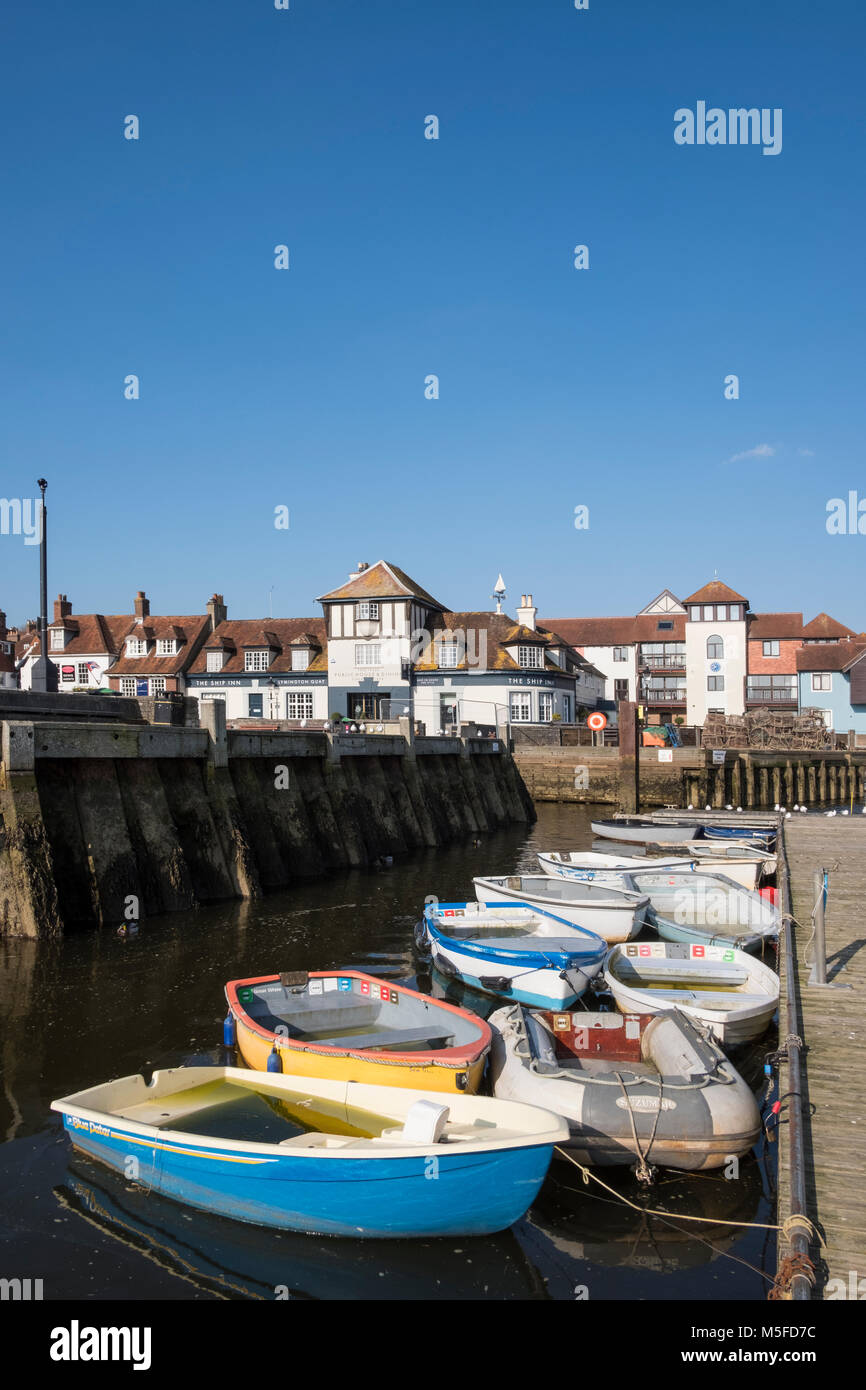 Schönen Winter Sonnenschein Lymington Hampshire UK Stockfoto