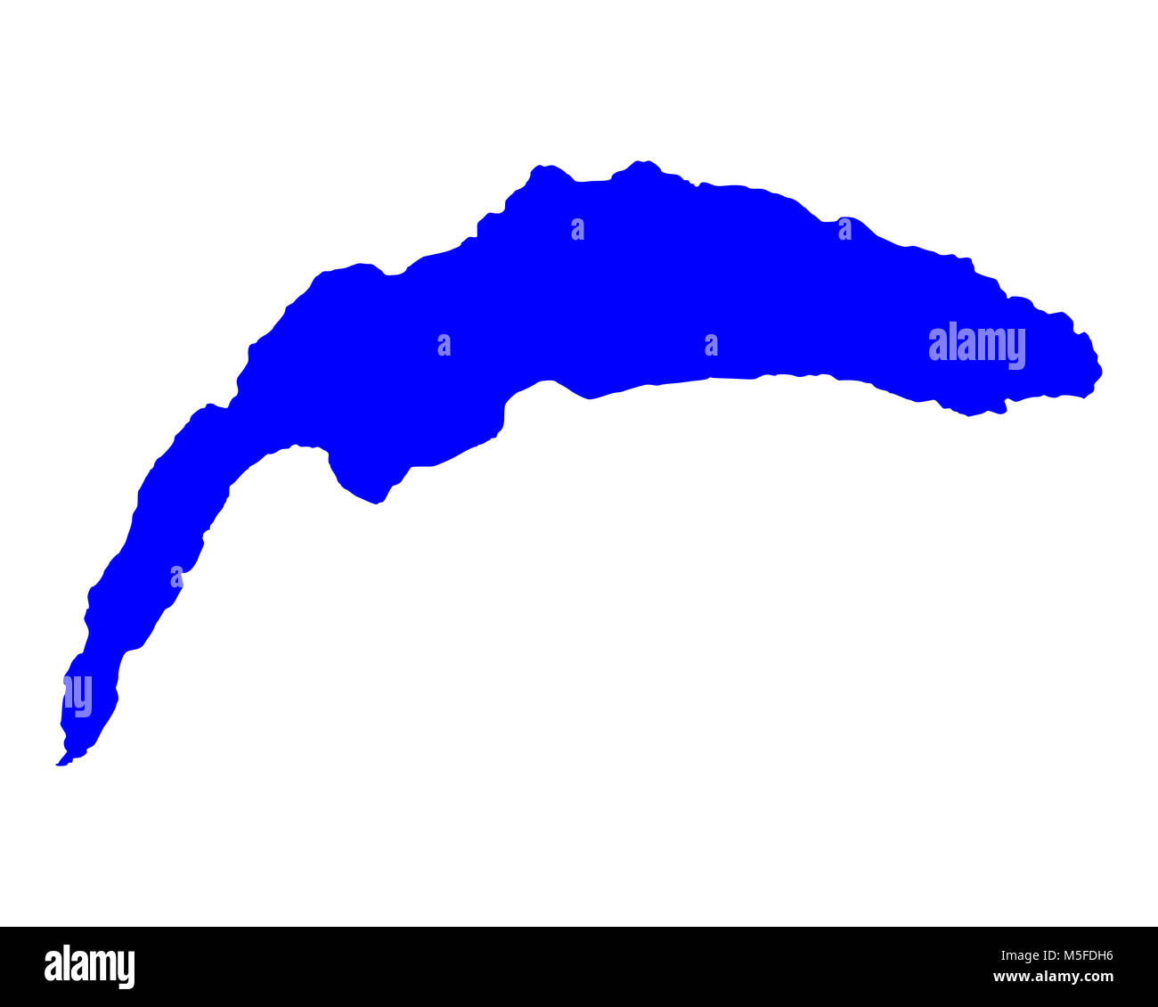 Karte des Genfer Sees Stockfoto