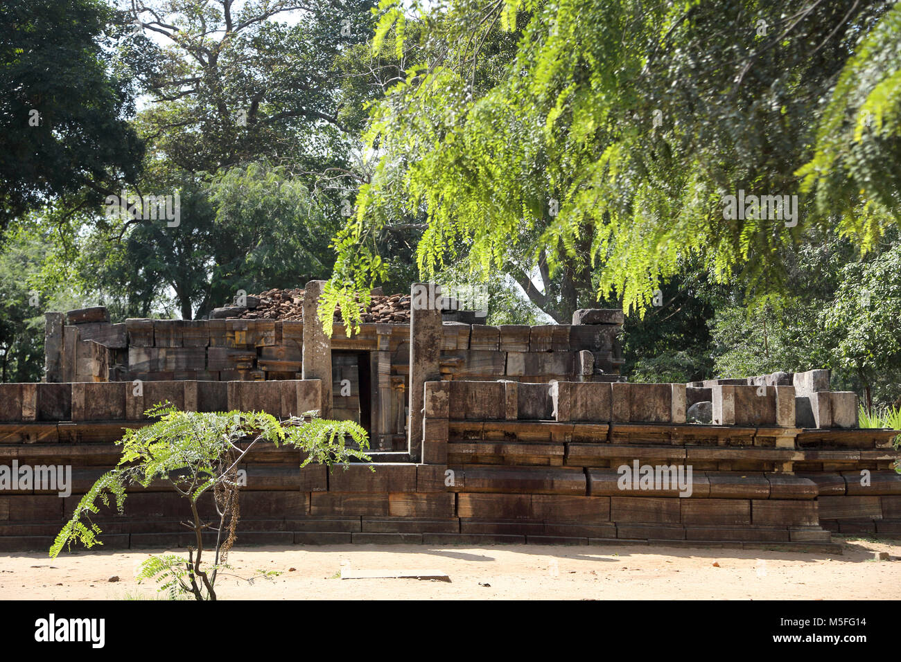 Polonnaruwa North Central Provinz Sri Lanka Shiva devale Nr. 1 des dreizehnten Jahrhunderts Hindu Tempel Stockfoto