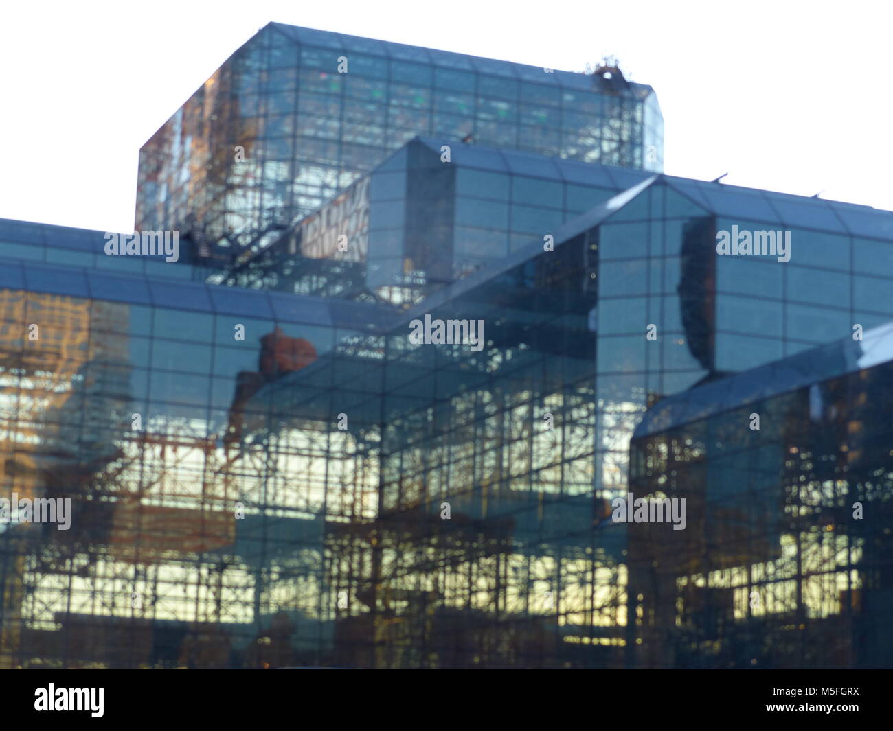 Abkommen - Jacob K. Javits Center, New York. Entworfen vom Architekten I.M. Pei Stockfoto