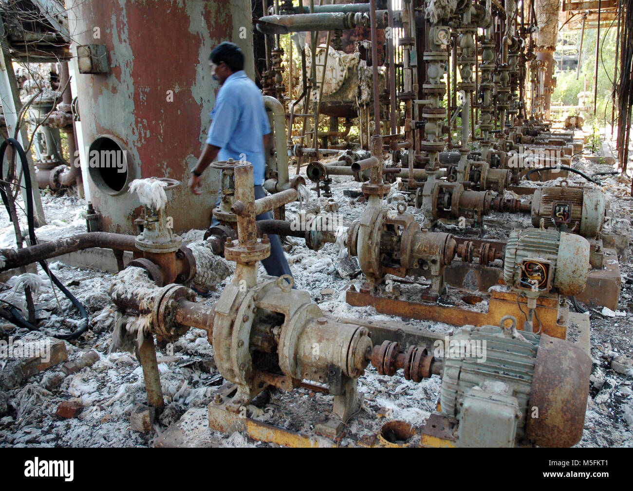 Chemische Fabrik, Bhopal, Madhya Pradesh, Indien, Asien Stockfoto