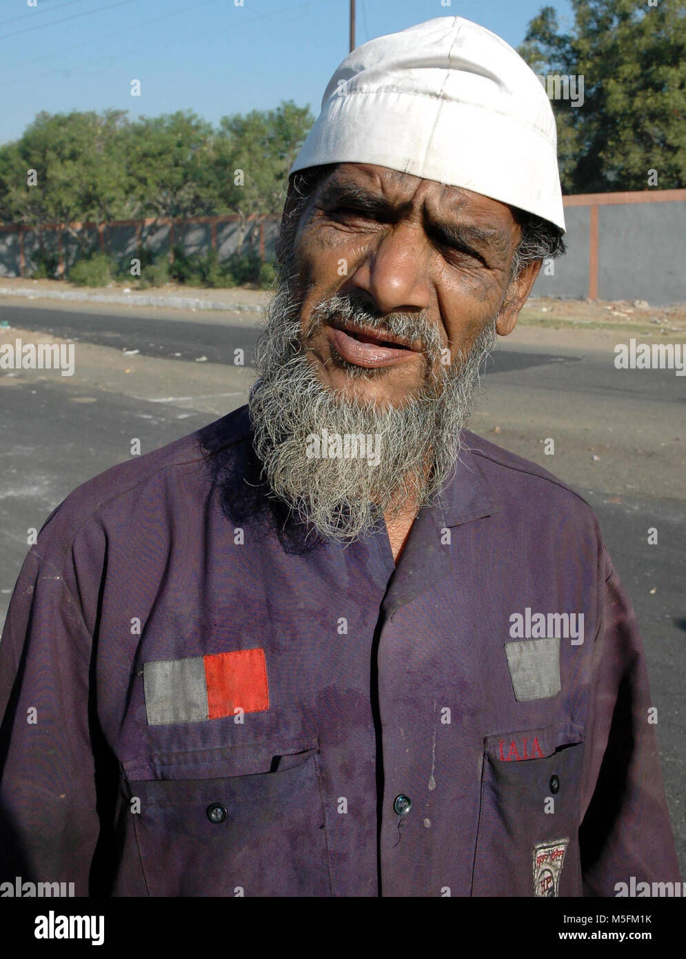 Mann auf der Straße, die Katastrophe von Bhopal, Madhya Pradesh, Indien, Asien Stockfoto