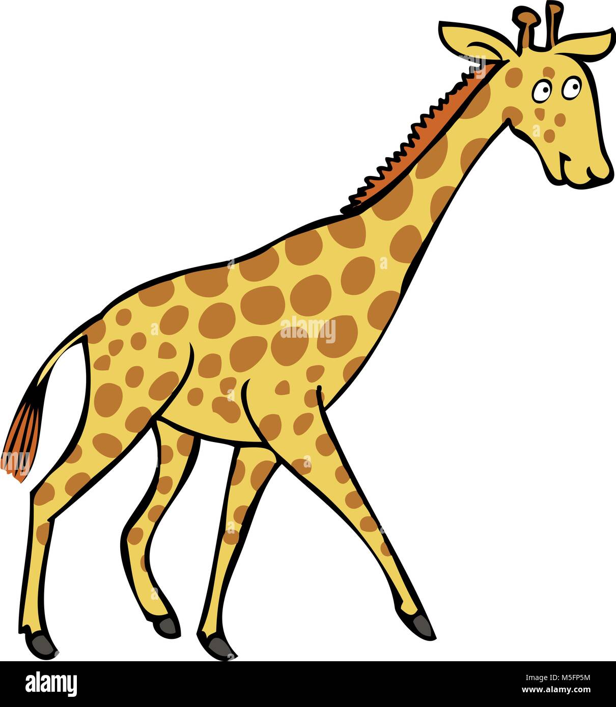 Ein cartoon Giraffe Stock Vektor