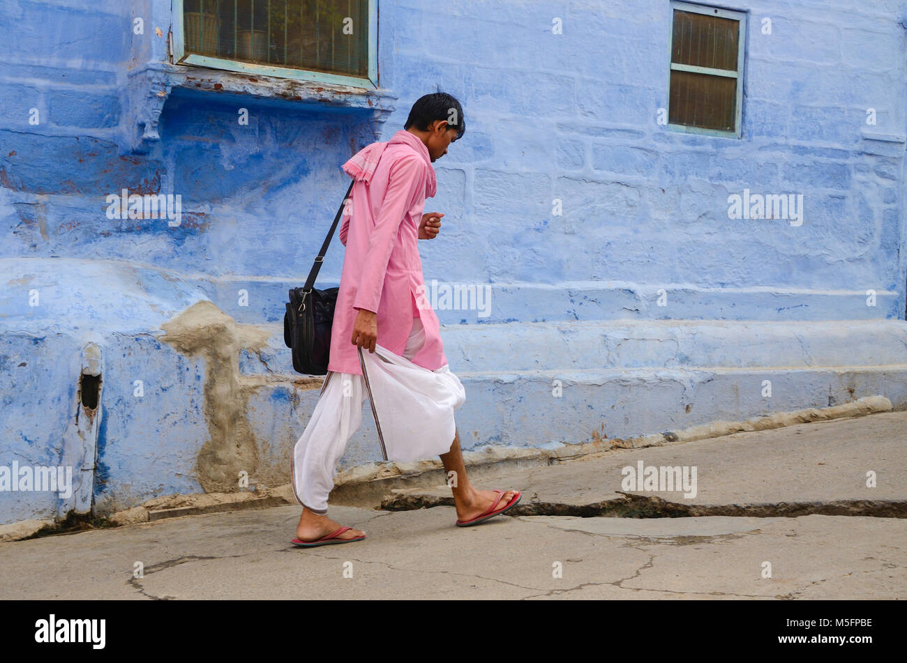 Mann auf der Straße, Jodhpur, Rajasthan, Indien, Asien Stockfoto
