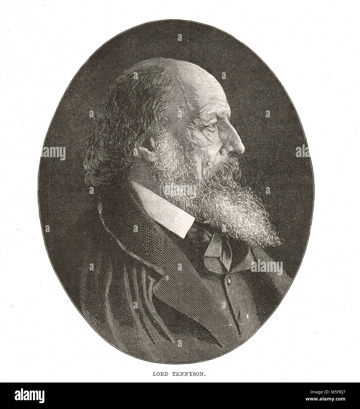 Alfred Lord Tennyson, viktorianischen Poet Laureate, am Besten für die Leichte Brigade bekannt Stockfoto