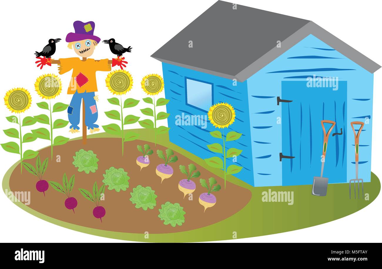 Gemüsegarten Clipart Grenze